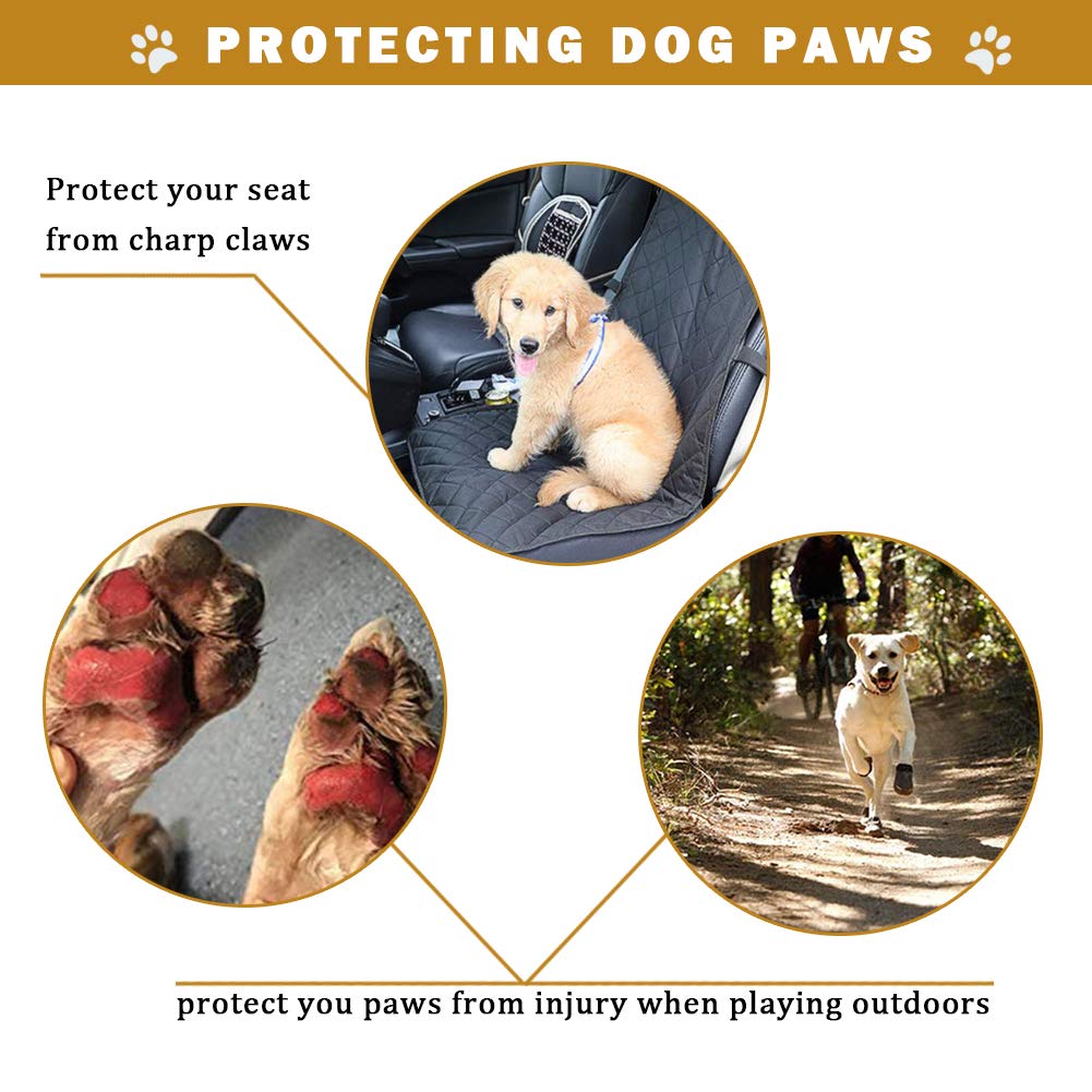 Pk.Ztopia Waterproof Dog Boots, Dog Outdoor Shoes For Medium To Large Dogs With Two Reflective Fastening Straps And Rugged Anti-